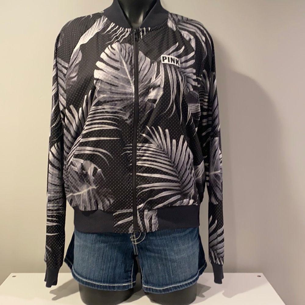 Victoria Secret Pink SM Palm Zip Jacket